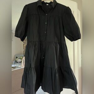 Black Tiered Dress
